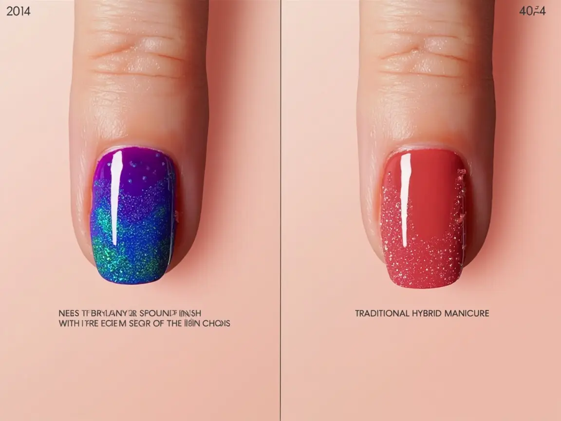 Porównanie one step mani z tradycyjnym manicure hybrydowym